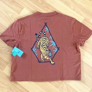 volcom tiger palm crop tshirt